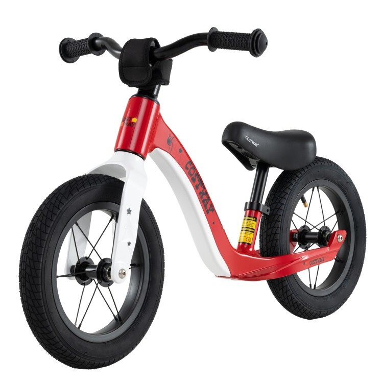 12'' Kids Balance Bike Adjustable Seat Rotatable Handlebar Magnesium Alloy Frame