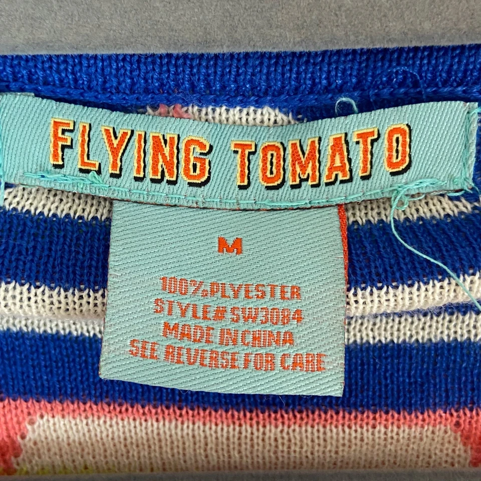 Cardigã Feminino Flying Tomato Médio Multicolorido Neon Colorido Asteca Frente Aberta - Imagem 3 de 4