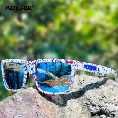 KDEAM Unisex Square Polarized Sport Sunglasses Outdoor Driving Fishing Goggles 