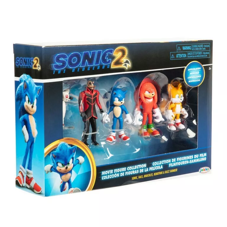  Sonic the Hedgehog 2 The Movie 4 Articulated Action Figure  Collection (Sonic) : Toys & Games