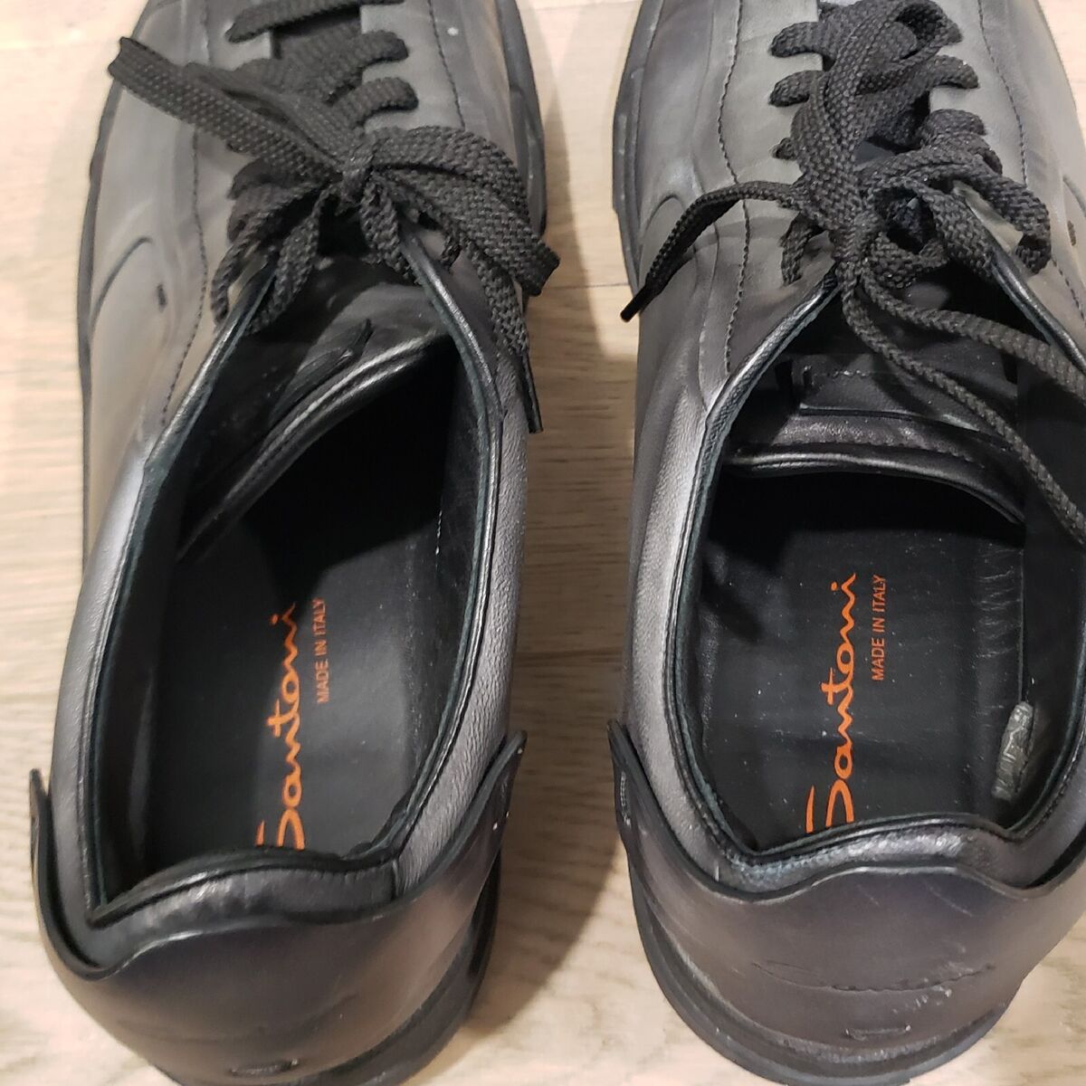 Santoni Sneakers MBGT21554 Black Mens 11.5 US - 10.5 UK Lace Santoni Sneakers MBGT21554 Black Mens 11.5 US - 10.5 UK Lace