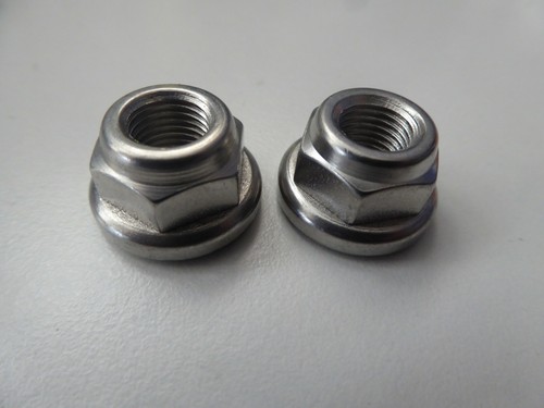 Vintage NOS Classic Campagnolo Alloy Pista Hubs Nut Set Two Rear Two Front C - Picture 5 of 6
