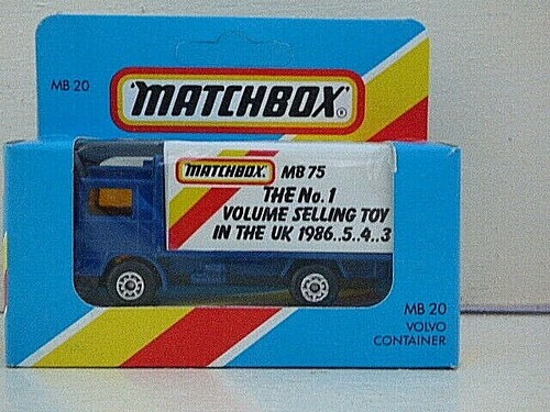 Matchbox Superfast MB20 Volvo Container truck Matchbox the no. 1 toy in the UK - 第 1/1 張圖片