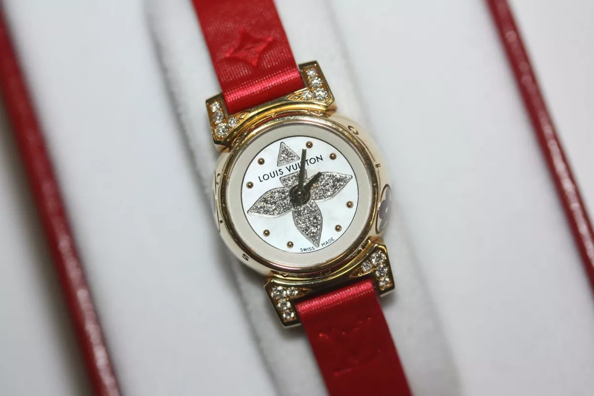 Louis Vuitton Tambour Flowers & Diamond Watch