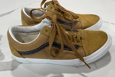 Vans Mens Shoes Sz 8 Old Skool Brown Canvas Suede Skateboarding SHG