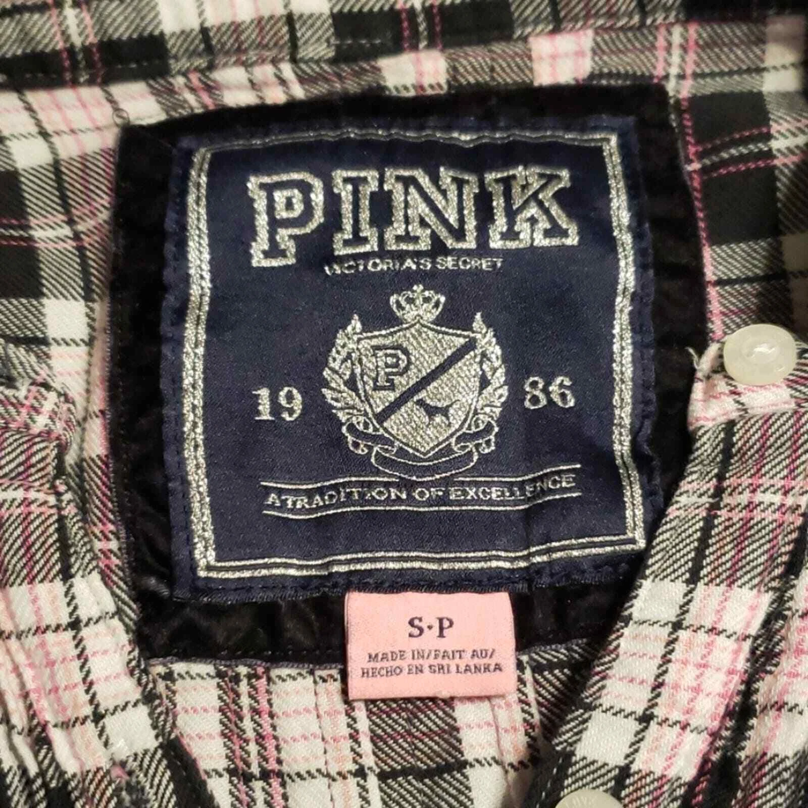 UNDERCOVER Abito a quadretti vintage rosa Victoria's Secret S