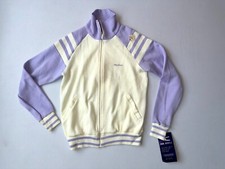 VTG MacGregor Womens Deadstock w/ Flaws Full Zip Sweatshirt Sz M Purple  Cream