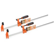 Jorgensen 2pack Medium Duty Steel Bar Clamp Set with 600 lbs Load limit 24-inch