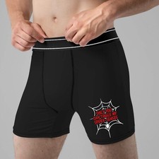 Spidey-Senses Mens Black Boxers Valentines Boyfriend Husband Couple Comic Book