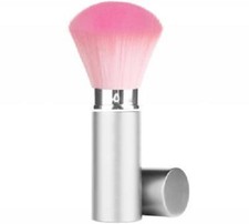 Retractable Premium Facial/Dust Brush Medium 2-Tone - Pink