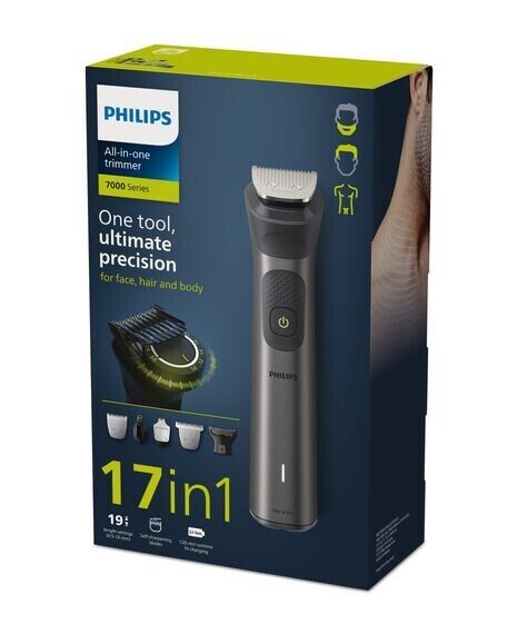 Philips Multigroom 7000 Series 17-In-1 Ultimate Precision Face Hair Body MG7940