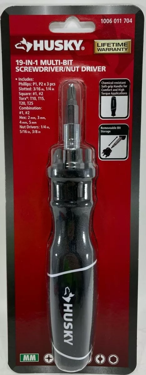 Husky 232362013 19 in 1 Multi Bit Screwdriver