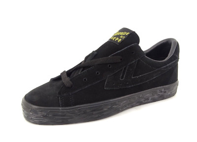 Warrior Shanghai DIME Sneaker Low Damenschuhe Halbschuhe Schwarz Leder Gr. 39