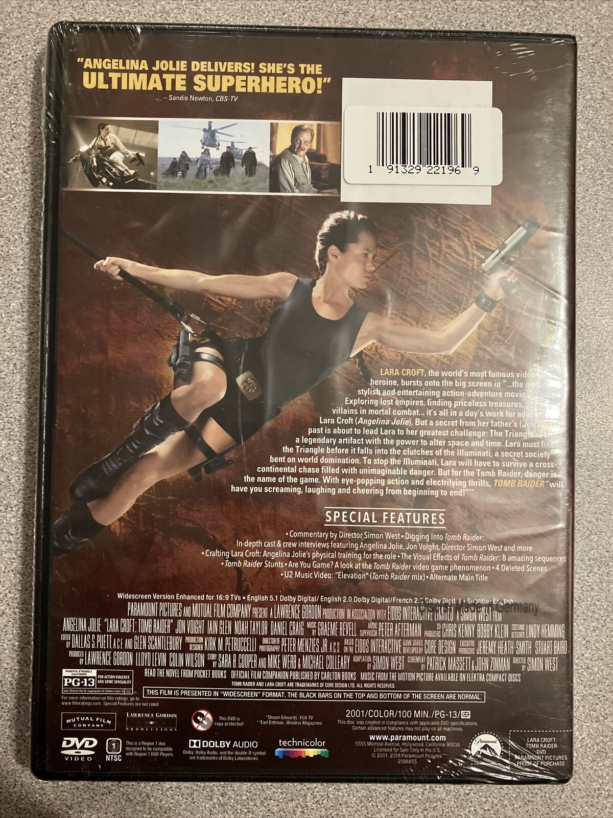 Dvd - Tomb Raider - Lara Croft - Angelina Jolie - Original, Filme e Série  Dvd Usado 45434554