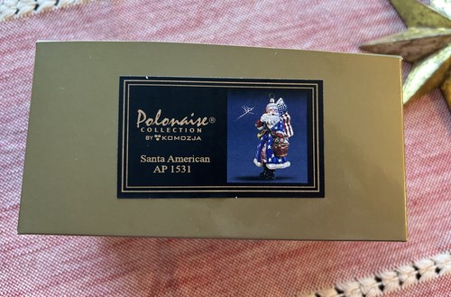 Kurt Adler Polonaise Patriotic “ Santa American “ 1531 Glass Ornament NIB - Picture 12 of 15