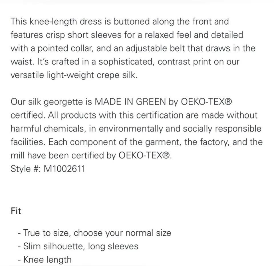 Theory XS (P) Tie Waist Shirt Dress Black Silk Crepe Business Retail $575 - Image 2 of 4