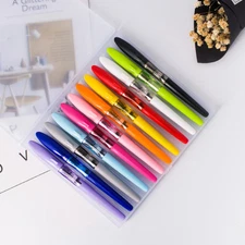 12 PCS Jinhao Shark Fountain Pen Set Extra Fine Nib , 12 Colors with Gift Box
