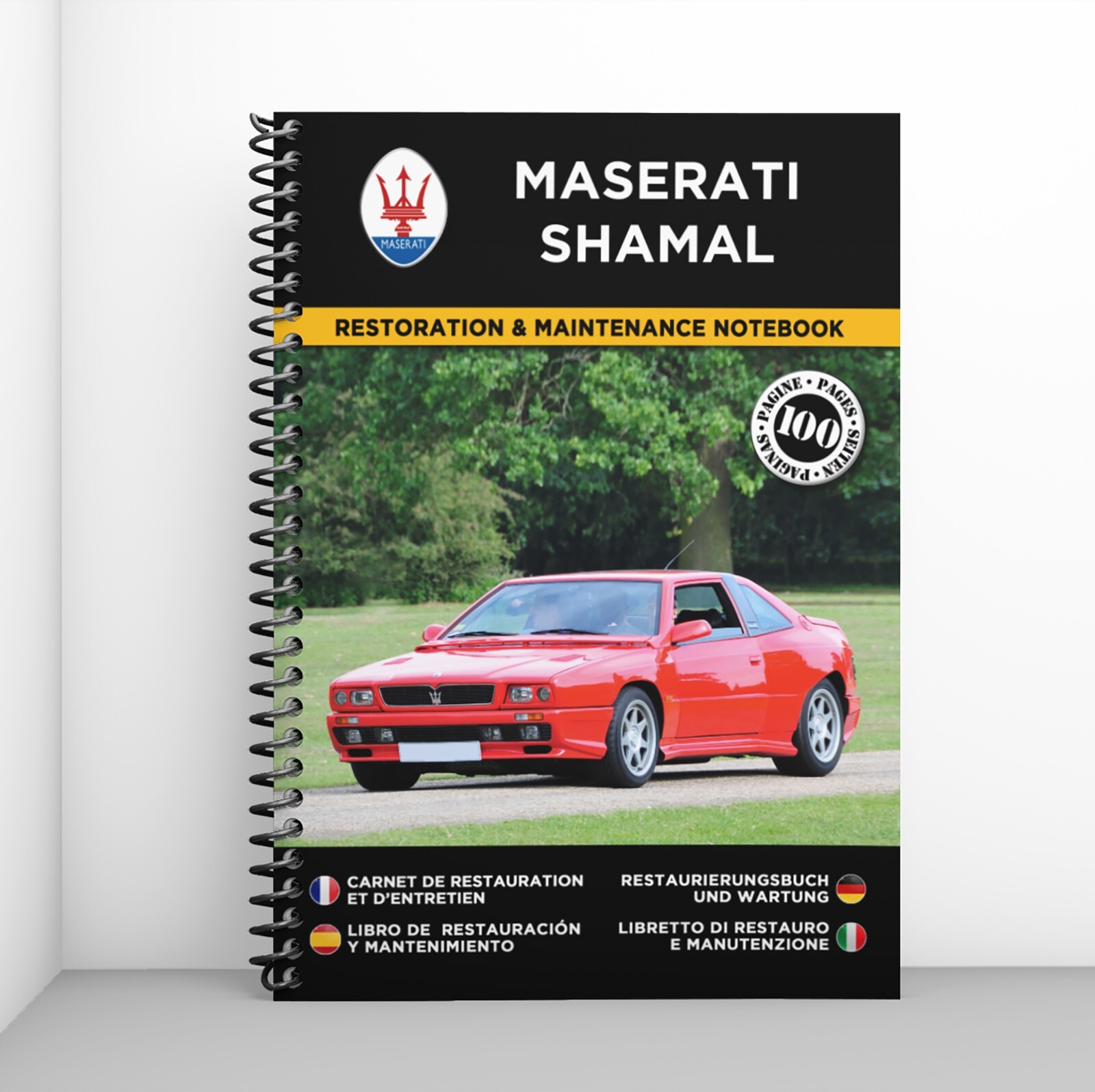 Maserati Shamal cahier d'atelier pour organiser vos travaux mécaniques