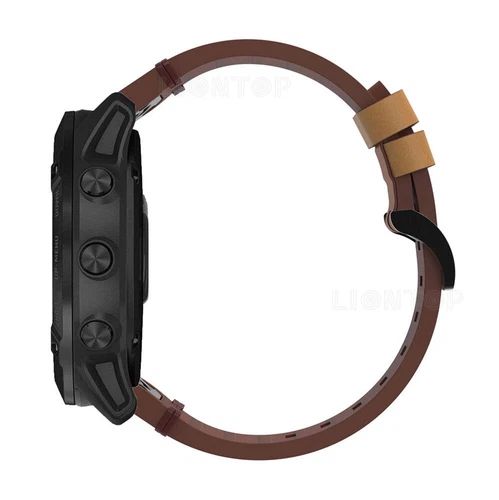 Correa de cuero Quickfit para Garmin Fenix 8 E 7 7X 7S 6 6X Pro 6S 5 5X Plus 3 bandas - Imagen 21 de 39