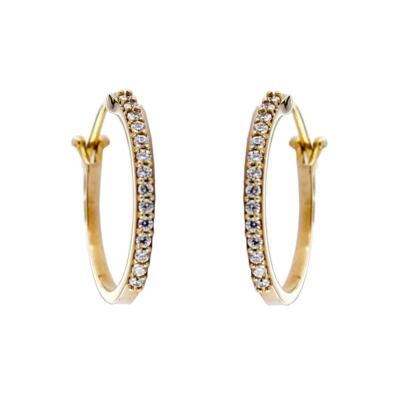 Orecchini A Rosa In Argento 925 Con Zirconi - Piccoli Fiore Oro Rosa Per Donna, Anallergici - 3