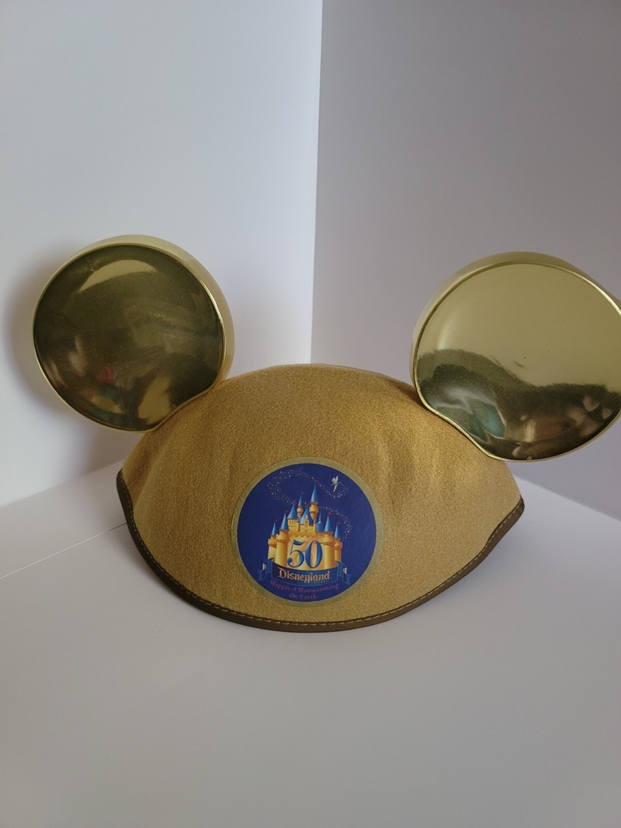 Disneyland Resort Mickey Mouse Golden Ear Hat 50th Year 