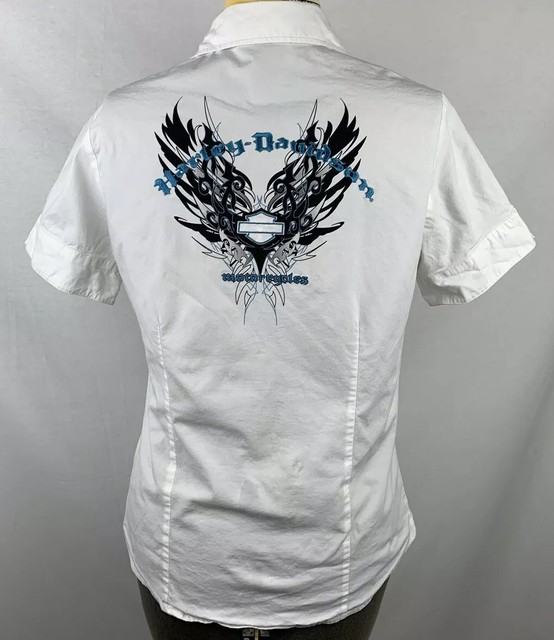 harley short sleeve button up