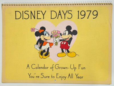 Hallmark 1979 Disney Days Calendar Characters RARE