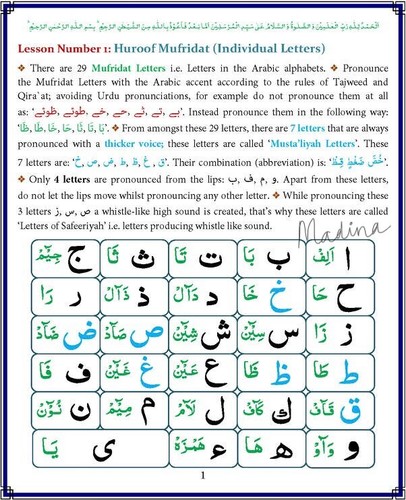 Madani Qaida English NEW EDITION Colour Coded Islamic book learn Quran tajweed - Picture 5 of 10