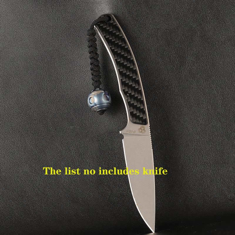 Titanium Spinning Top Toy EDC Knife Lanyard Bead DIY Necklace Bracelet