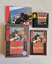 ROAD RASH FIRST PRINT SEGA GENESIS COMPLETE IN BOX W/ POSTER