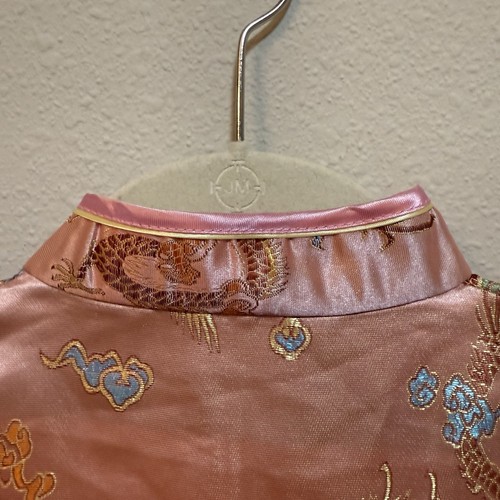 Kids Girl Chinese Traditional QIPAO Costume Tunic Short Sleeve cheong Dress 12 - Picture 16 of 21