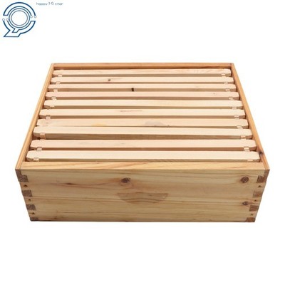 10 Frame Bee Hive Starter Kit Beekeeping Supplies Beeswax Coated Bee Hives Boxes