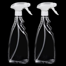 2 Pcs Transparent Empty Fine Mist Plastic Spray Bottle 500Ml Water Spray Bottles