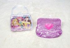 Disney Princess Shake & Shimmer Mini Purse Pink Heart Sparkle Wallet Set  Cute