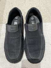 Arbitro Hand Made Navy Blue Leather Shoes,  Size 7 Excellent Condition