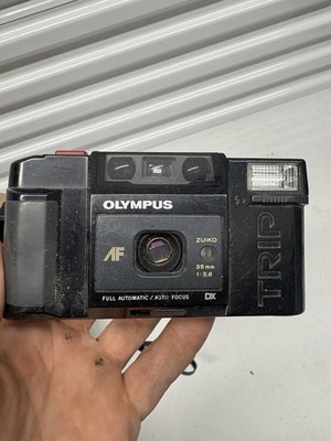 Olympus Trip AF 35mm Film Camera Zuiko 35mm f/3.8 For Parts Not Working