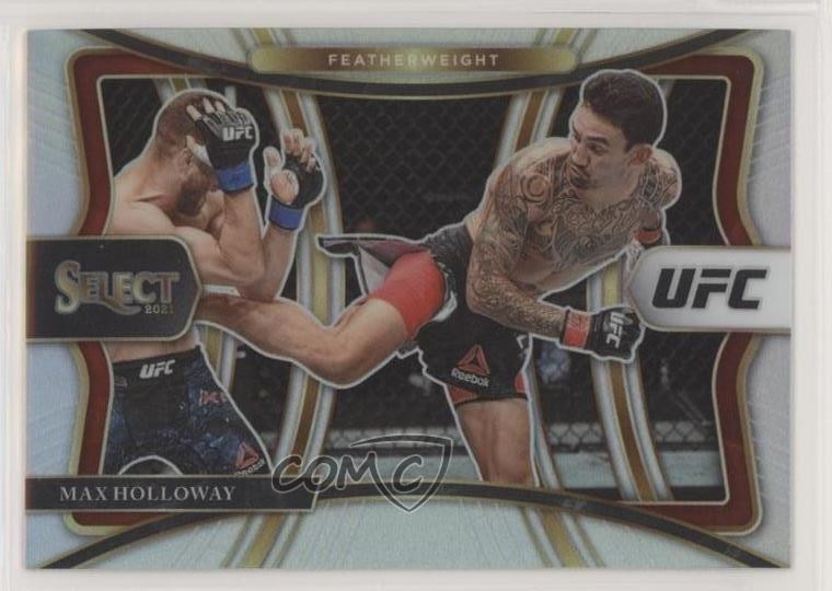 2021 Panini Select UFC Premier Level Silver Prizm Max Holloway #170 w5b