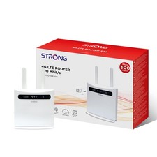 STRONG 4G LTE Wi-Fi Router, CAT 4, SIM Slot, N300 Wi-Fi Router, 4 LAN Ports, Zer