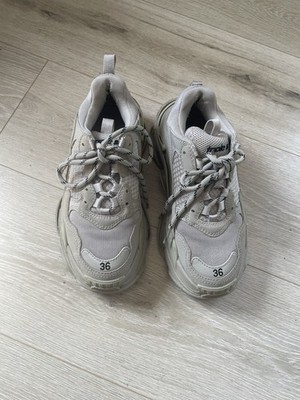 Size 6 - Balenciaga Triple S Beige W for sale online | eBay