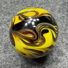 Handmade Marble Gold Lutz ( Flame - Swirl ) 1  1/2 + Inches (Z8) — photo 2