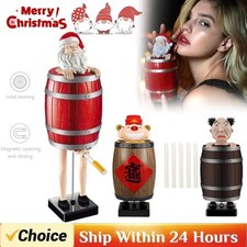 Funny Santa Automatic Cigarette Dispenser Box Prank Holder Xmas Novelty Gift