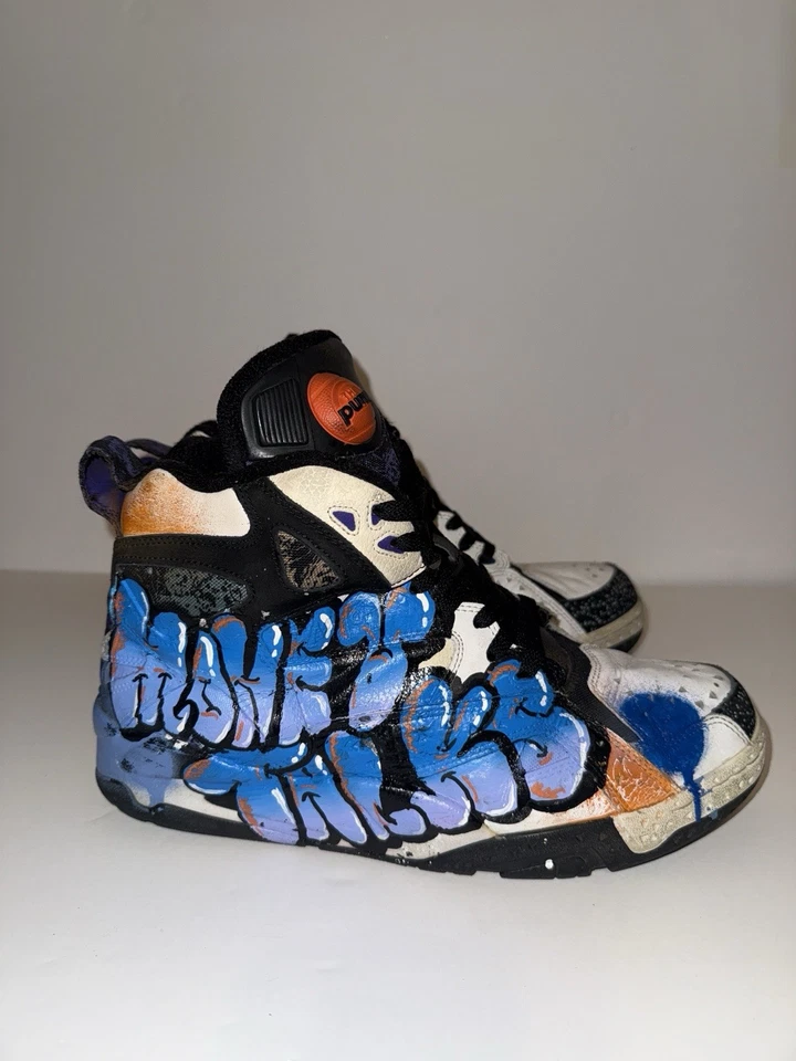 Zapatillas Reebok Pump Blacktop Battleground pintadas a medida Foto 3 de 4