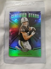 2025 PANINI CERTIFIED  BROCK BOWERS GREEN 01/15 No. CST-BBS