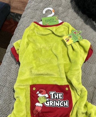 Dr. Seuss' The Grinch Holiday Pet Pajamas for dogs,  green/ red med