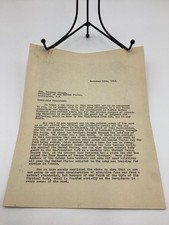 1917 Letter From The House Of David To President Woodrow Wilson