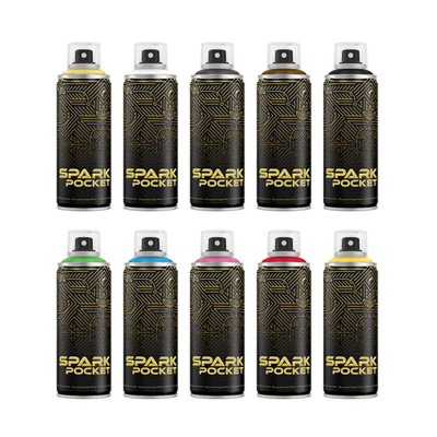 SPARK Pocket Sprühdose 200ml - Glänzender Sprühlack mit hoher Deckkraft