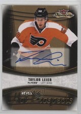 2015 Upper Deck Fleer Showcase Hot Prospects Autos 292/299 Taylor Leier Auto 1k9