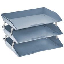 Facility 3 Tier Letter Tray, Side Load, Letter Size/A4, Desktop File Organize...