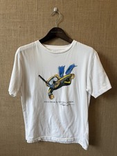 Polo Ralph Lauren Boys White Bear Snorkeling T Shirt Size L 14/16 