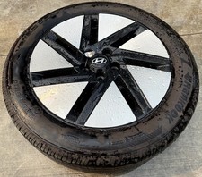 HYUNDAI IONIQ 6 18x7.5 BLACK 7-SLOT ALLOY WHEEL RIM W/TIRE (ONLY#1) 23-25 110553